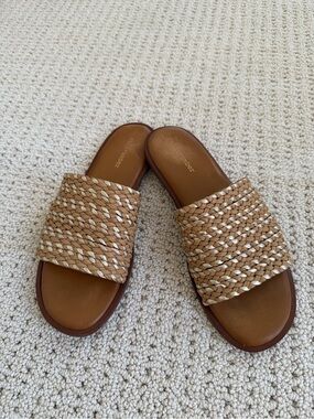 SALT + UMBER Mara Sandals in Natural Tan Sz 9